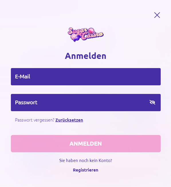 sugar casino login